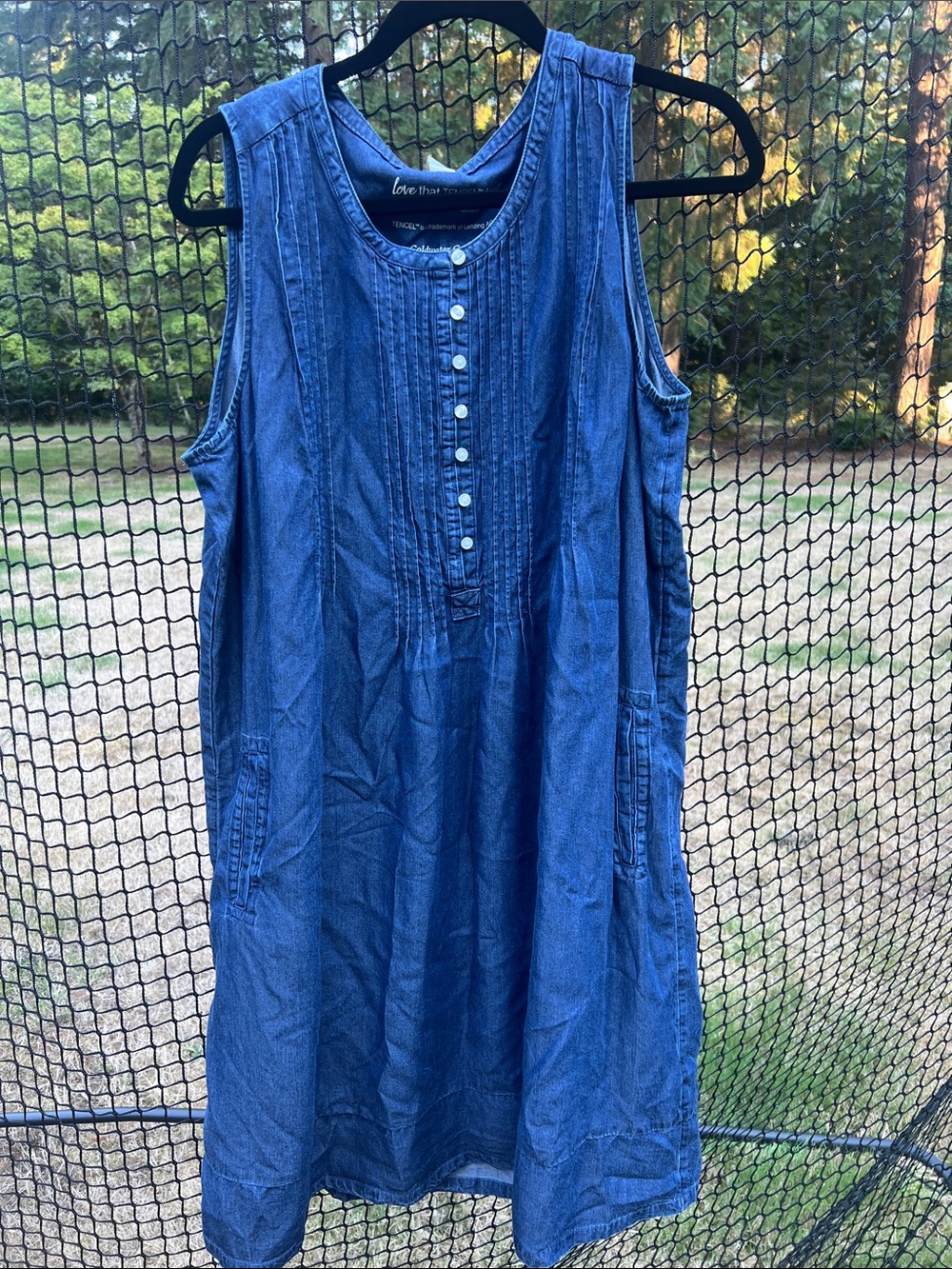 Coldwater Creek Indigo Sleeveless Denim Tunic